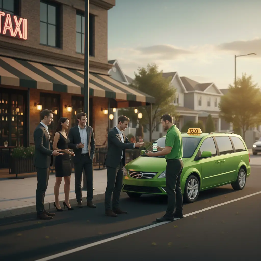 Sortie de bar taxi sécuritaire